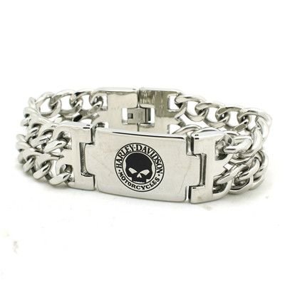 Harley Davidson skull Bracelet