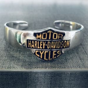 Harley Davidson carved logo Bracelet