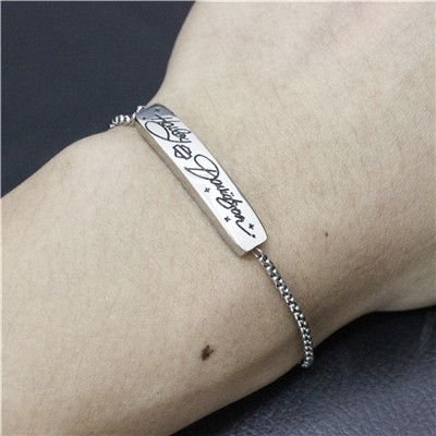 Harley Davidson carved Bracelet