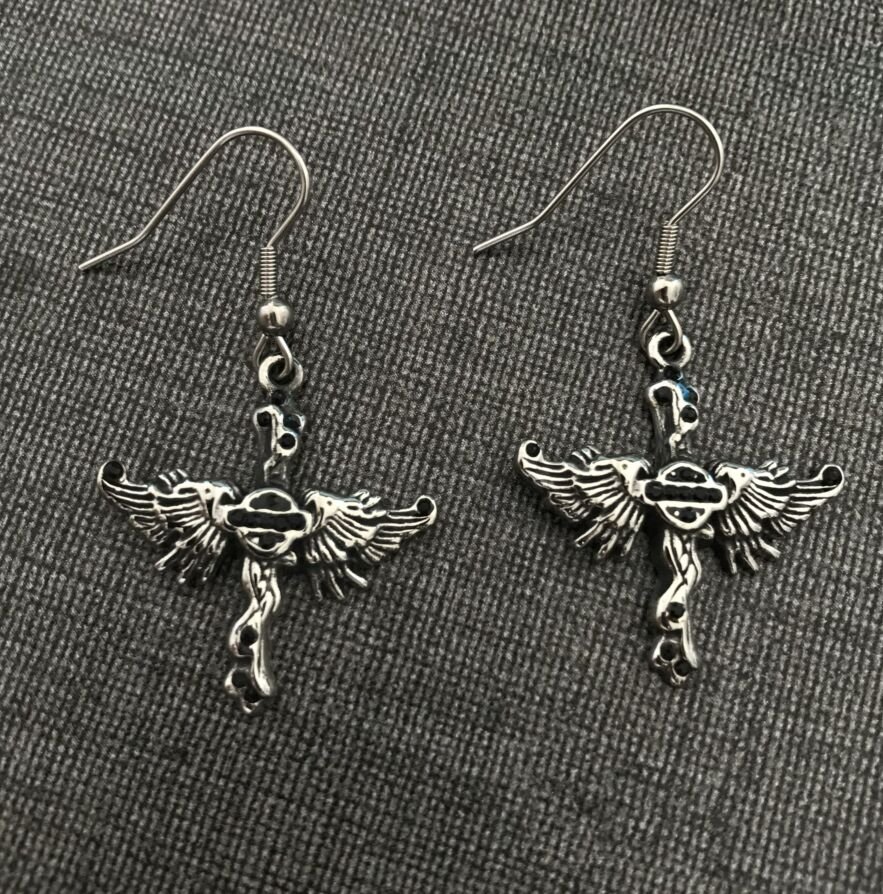 Harley Davidson american eagle Earrings