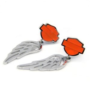 Harley Davidson wing Earrings