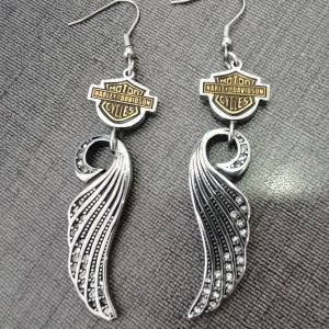 Harley Davidson wings Earrings