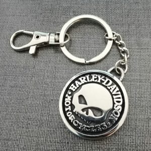 Harley Davidson skull Keychain