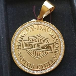 Harley Davidson golden logo Pendant