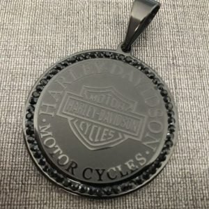 Harley Davidson black logo Pendant