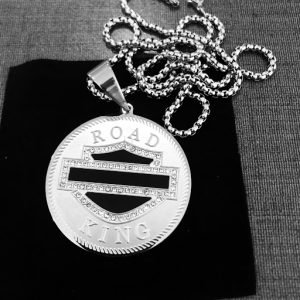 Harley Davidson black logo Pendant