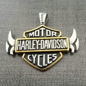 Harley Davidson golden logo Pendant
