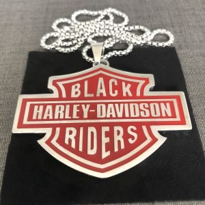 Harley Davidson red logo Pendant