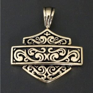 Harley Davidson carved Pendant