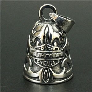 Harley Davidson carved bell Pendant