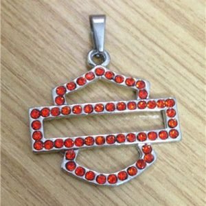 Harley Davidson red logo Pendant