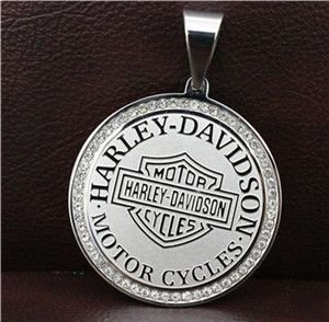 Harley Davidson silver logo Pendant