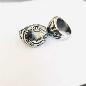 Harley Davidson skull ring