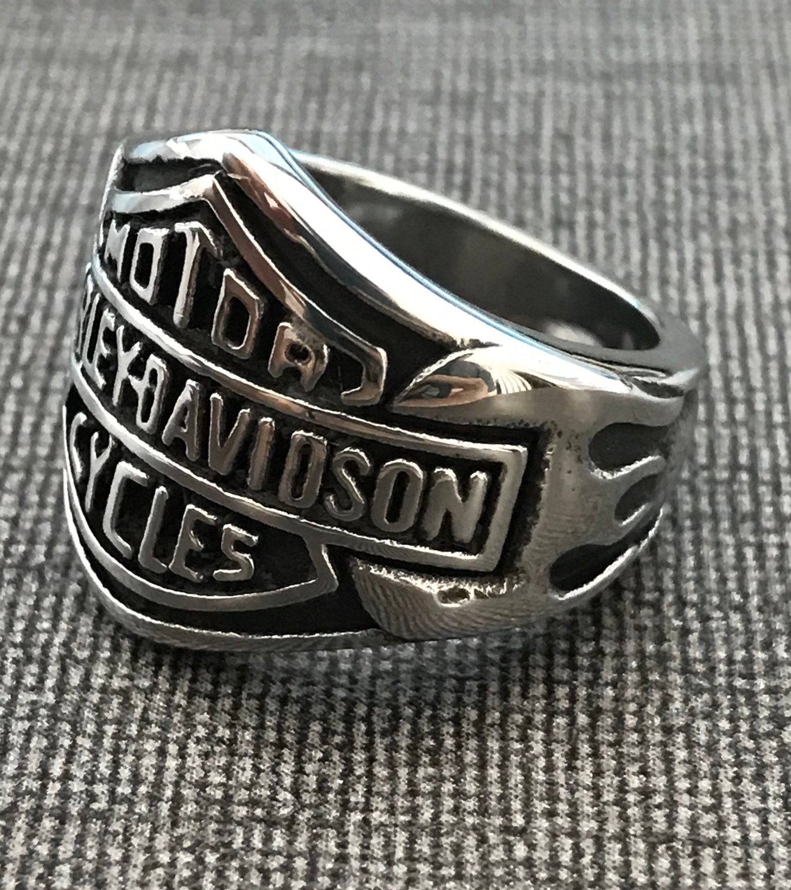 Harley Davidson logo ring