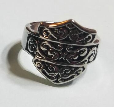 Carved Detail Biker Ring – Design 2254