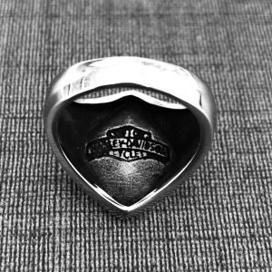 Shield Emblem Biker Ring – Design 2258