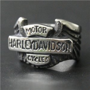 Harley Davidson logo ring