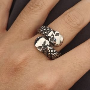 Harley Davidson skull ring