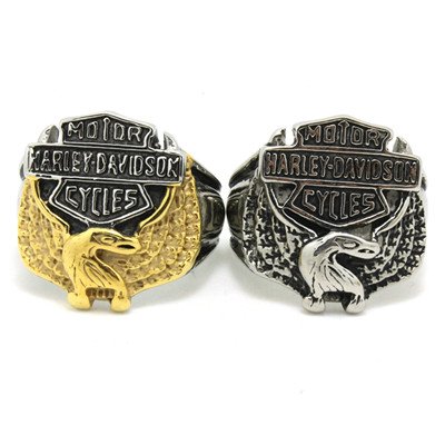Harley Davidson american eagle ring
