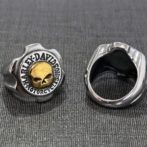 Harley Davidson skull ring