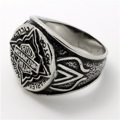 Harley Davidson decorated ring
